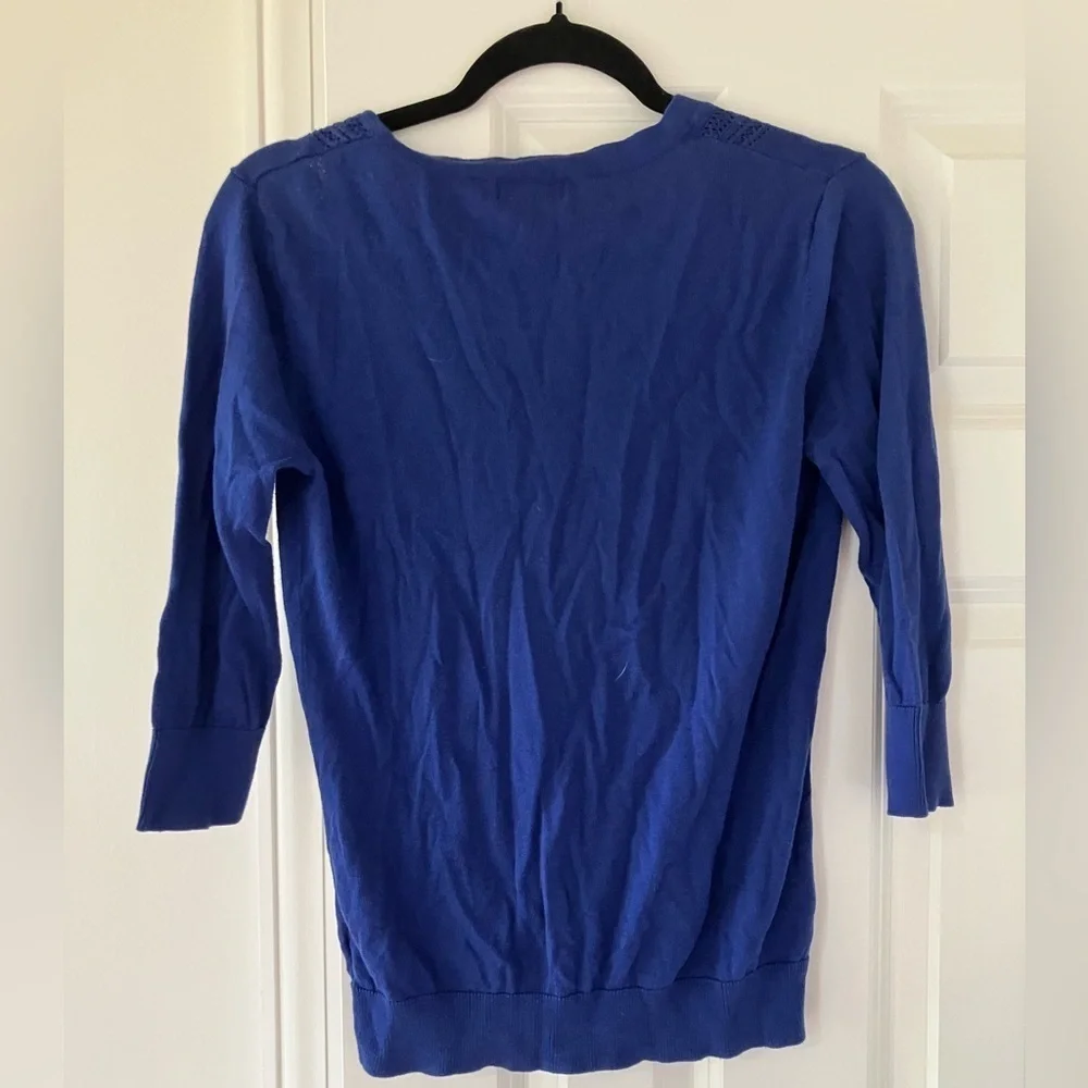 Morgan City Women's Lightweight Sweater Cardigan 1/2 sleeve (medium)